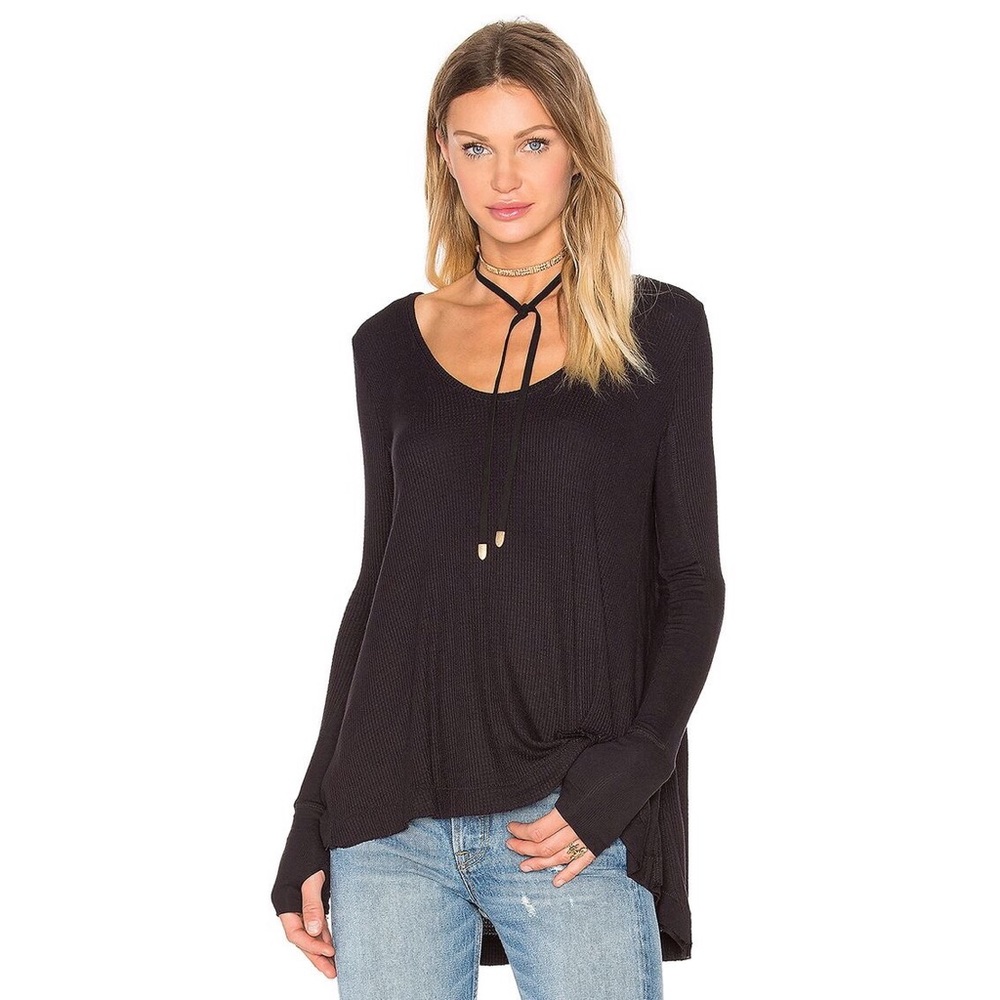 Free People Thermal Long Sleeve With Thumb Holes